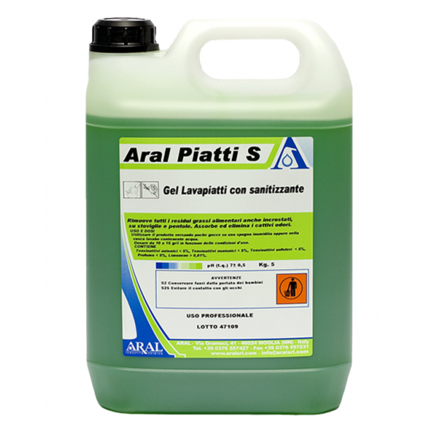 Սպասք լվանալու գել ARAL PIATTI S 5 լ. Սպասք լվանալու գել ARAL PIATTI S 5 լ.
