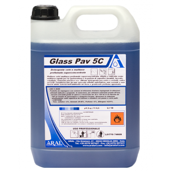 Ունիվերսալ մաքրող միջոց GLASS PAV 5C, 10 լ. Ունիվերսալ մաքրող միջոց GLASS PAV 5C, 10 լ.