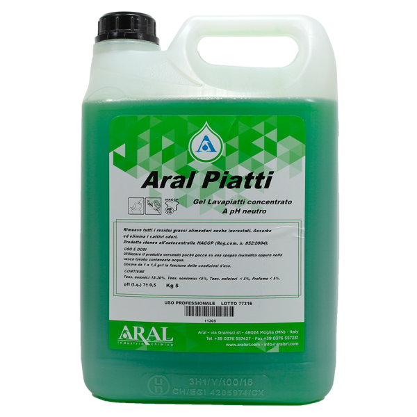 Սպասք լվանալու գել ARAL PIATTI 5 լ. Սպասք լվանալու գել ARAL PIATTI 5 լ.