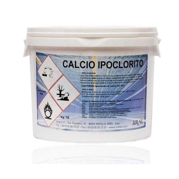 Լողավազանի ջուրը ախտահանող փոշի CALCIUM HYPOCHLORITE 10 կգ.