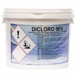 Լողավազանի ջուրը ախտահանող փոշի DICLORO 56%, 5 կգ.