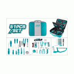 Գործիքների հավաքածու 51 կտոր Total Tools TKTTSK0512 Գործիքների հավաքածու 51 կտոր Total Tools TKTTSK0512