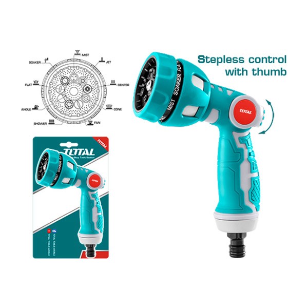 Ջրի ատրճանակ մեծ 9-way Total Tools THWSG6091 Ջրի ատրճանակ մեծ 9-way Total Tools THWSG6091