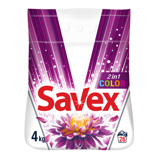 Լվացքի փոշի Savex 2in1 Color 4 կգ.