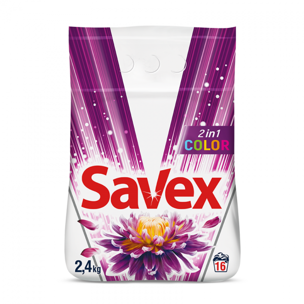 Լվացքի փոշի Savex Color 2in1 2,4 կգ. Լվացքի փոշի Savex Color 2in1 2,4 կգ.