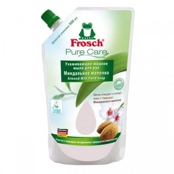 Հեղուկ օճառ Frosch Նուշի կաթ 500 մլ. Հեղուկ օճառ Frosch Նուշի կաթ 500 մլ.